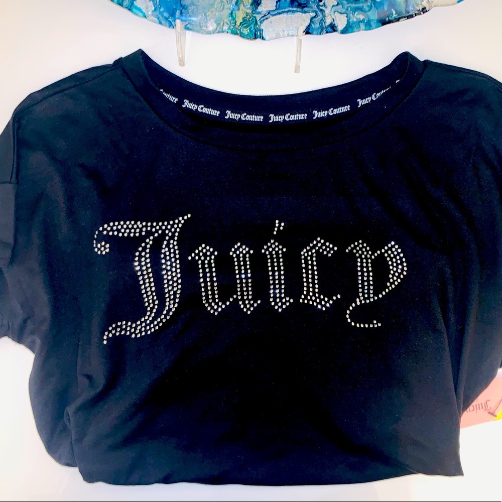 Juicy Couture Soft Sleepwear TShirt Embellished Logo M